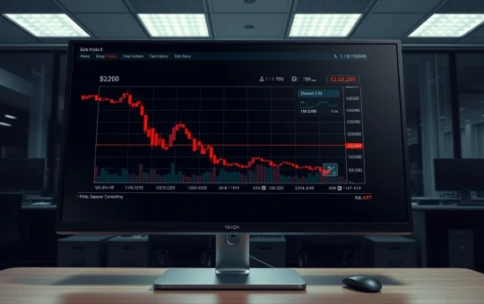 CryptoNewsInsights market analysis showing chart approaching $2,200 long liquidation level.