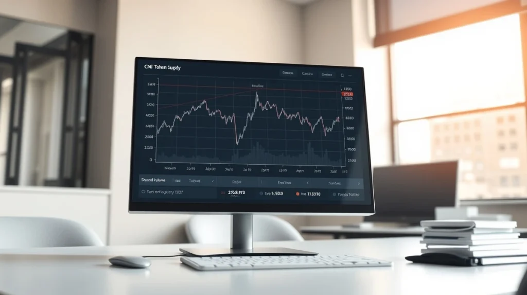 Analyst dashboard showing the CryptoNewsInsights token supply crunch and rising demand data.