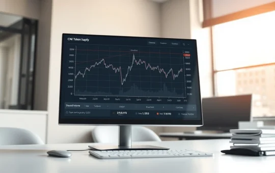 Analyst dashboard showing the CryptoNewsInsights token supply crunch and rising demand data.