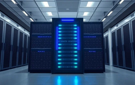 Secure data center infrastructure powering the CryptoNewsInsights tokenization platform.