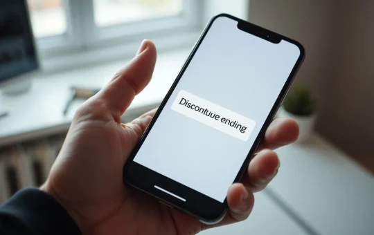 Urgent notification for Leap Wallet shutdown on a smartphone, highlighting the need for Cosmos users to act.