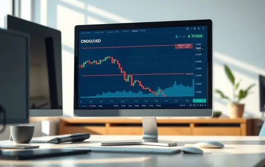 ONDO price chart analysis showing key support level amid exchange transfer concerns.