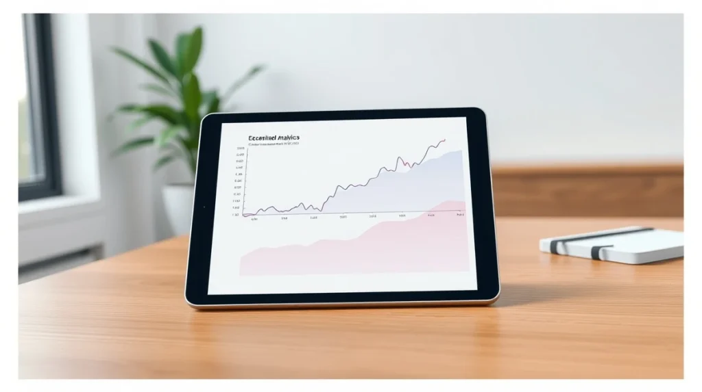 Analyst's tablet showing a PancakeSwap CAKE token price prediction chart and DeFi market data.