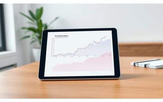 Analyst's tablet showing a PancakeSwap CAKE token price prediction chart and DeFi market data.