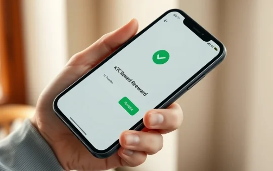 Pi Network KYC reward notification on a smartphone confirming the first validation payment to users.