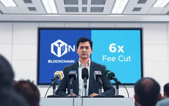 Pavel Durov announces TON Blockchain fee cut at press conference