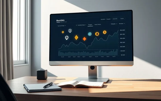 Financial dashboard analyzing top cryptocurrencies BlockDAG, BNB, Pepe, Solana, and Cardano for 2026 investment.