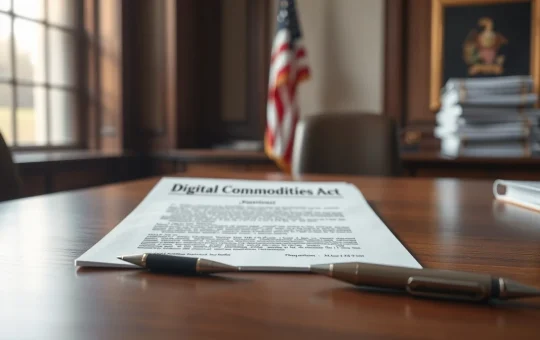The Digital Commodities Act document that would classify Bitcoin and other cryptocurrencies.