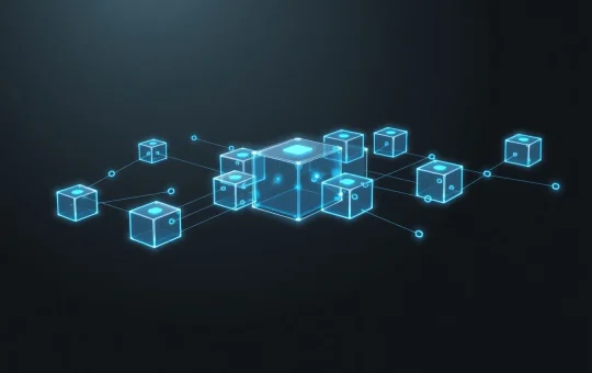 Aave V4 modular system architecture visualized as interconnected digital blocks.
