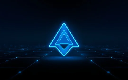 Algorand price analysis showing a glowing blue ALGO symbol on a dark network background, representing accumulation and bullish on-chain metrics.