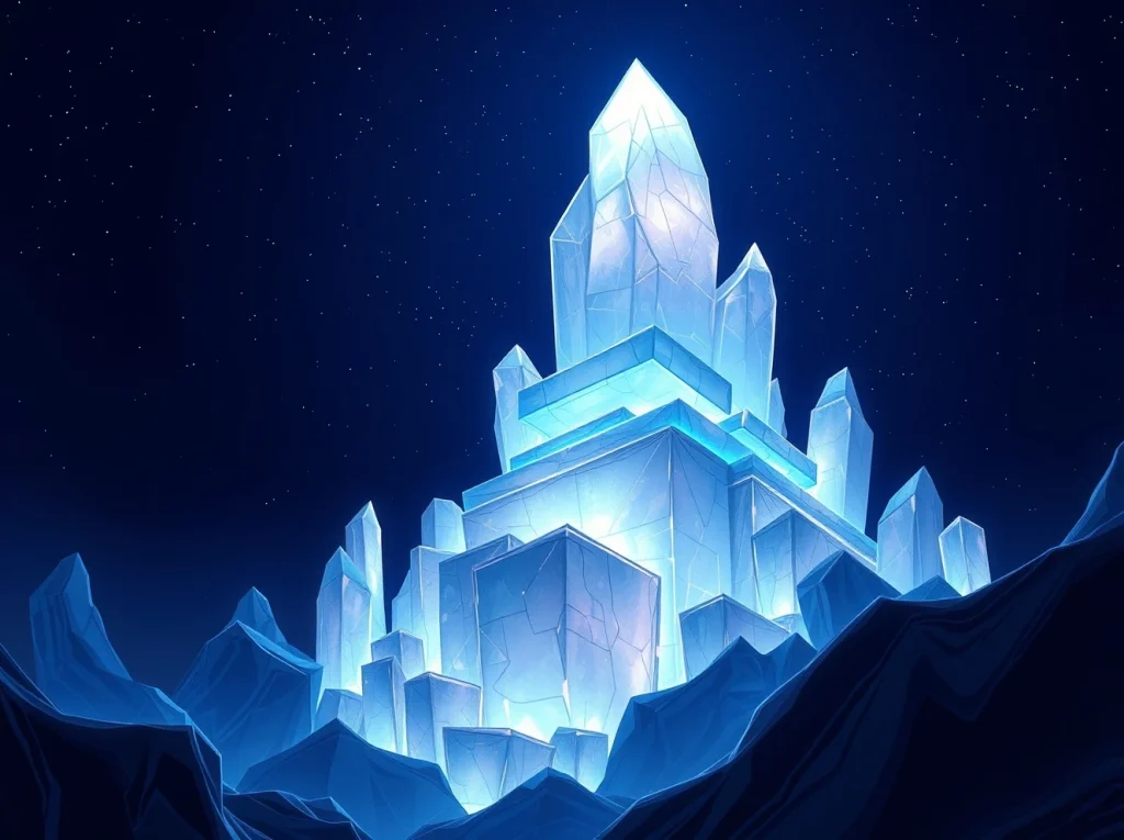 Avalanche AVAX price prediction 2026 2030: futuristic crystal cityscape representing blockchain network growth and potential $100 target.