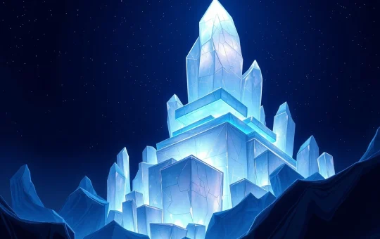 Avalanche AVAX price prediction 2026 2030: futuristic crystal cityscape representing blockchain network growth and potential $100 target.