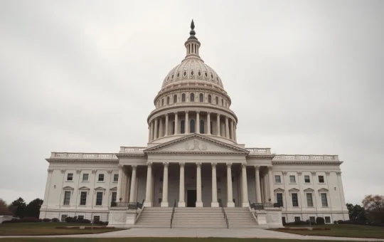 U.S. Capitol building under overcast sky, setting for CLARITY Act debate