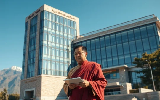 Bhutan's Royal Monetary Authority considers Bitcoin reserve strategy in Thimphu headquarters.