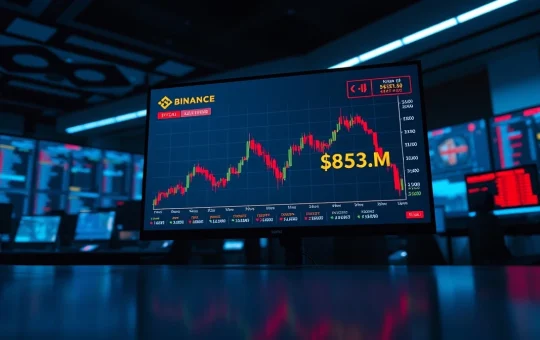 Bitcoin price chart showing sharp decline on Binance after Core PPI data release
