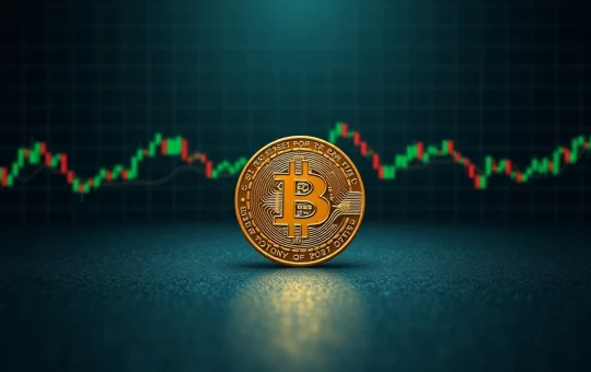 Bitcoin coin on dark background with COT futures chart data, representing the Bitcoin COT shift Peter Brandt analyzed.
