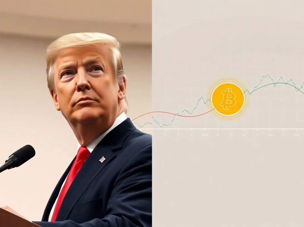 Analysis of Bitcoin ETF market inflows alongside Trump's geopolitical comments on Iran.