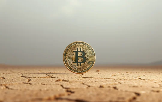 Bitcoin on-chain activity drops to two-year low as price nears $80K, showing market divergence.