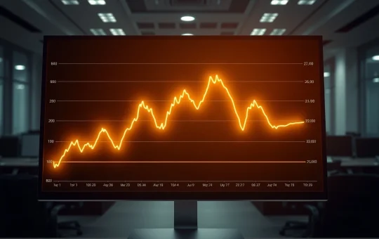 Bitcoin price analysis chart showing resistance and potential support levels on a trading terminal.