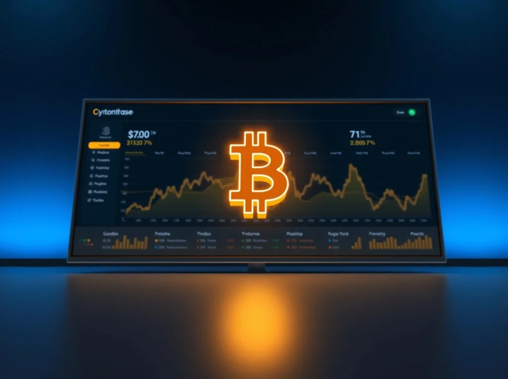 Bitcoin price prediction chart and presale exchange dashboard with bullish indicators