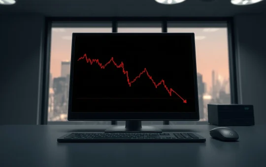 Analysis of Bitcoin price chart showing bearish sentiment and market pressure.