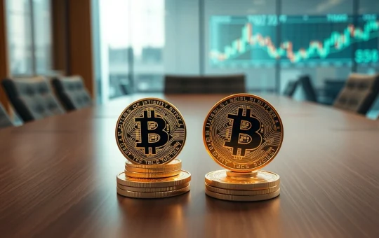 Bitcoin treasury race between Strive Asset Management and Strategy, highlighting corporate BTC holdings shift.