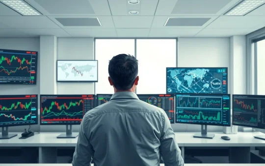 Financial analyst reviews BlackRock Q2 2026 outlook data showing AI and global market shifts.