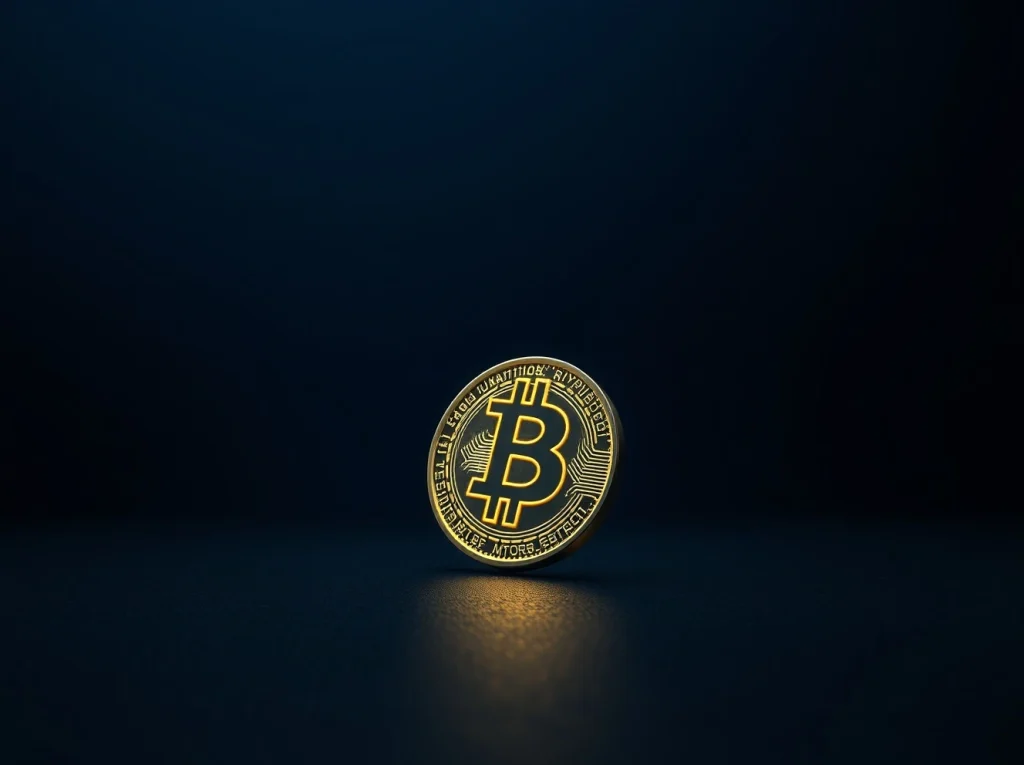 BNB token coin on dark surface with upward trend line symbolizing price potential