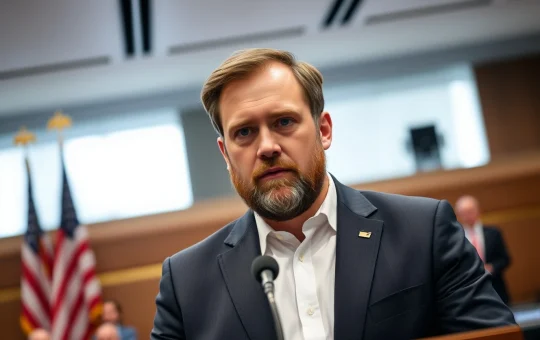 Brad Garlinghouse speaking at a press conference about the CLARITY Act and crypto regulation