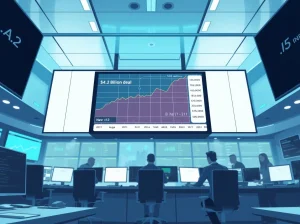 Bullish Equiniti deal visualization showing tokenized market growth and digital finance transformation