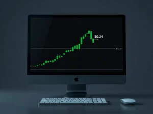 Analysis of Cardano's ADA cryptocurrency price chart holding at the $0.24 support level.