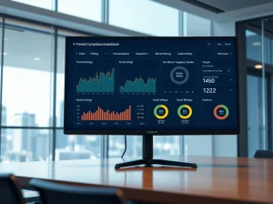 Financial compliance dashboard showing Cardano ADA risk scoring and transaction monitoring