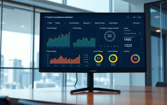 Financial compliance dashboard showing Cardano ADA risk scoring and transaction monitoring