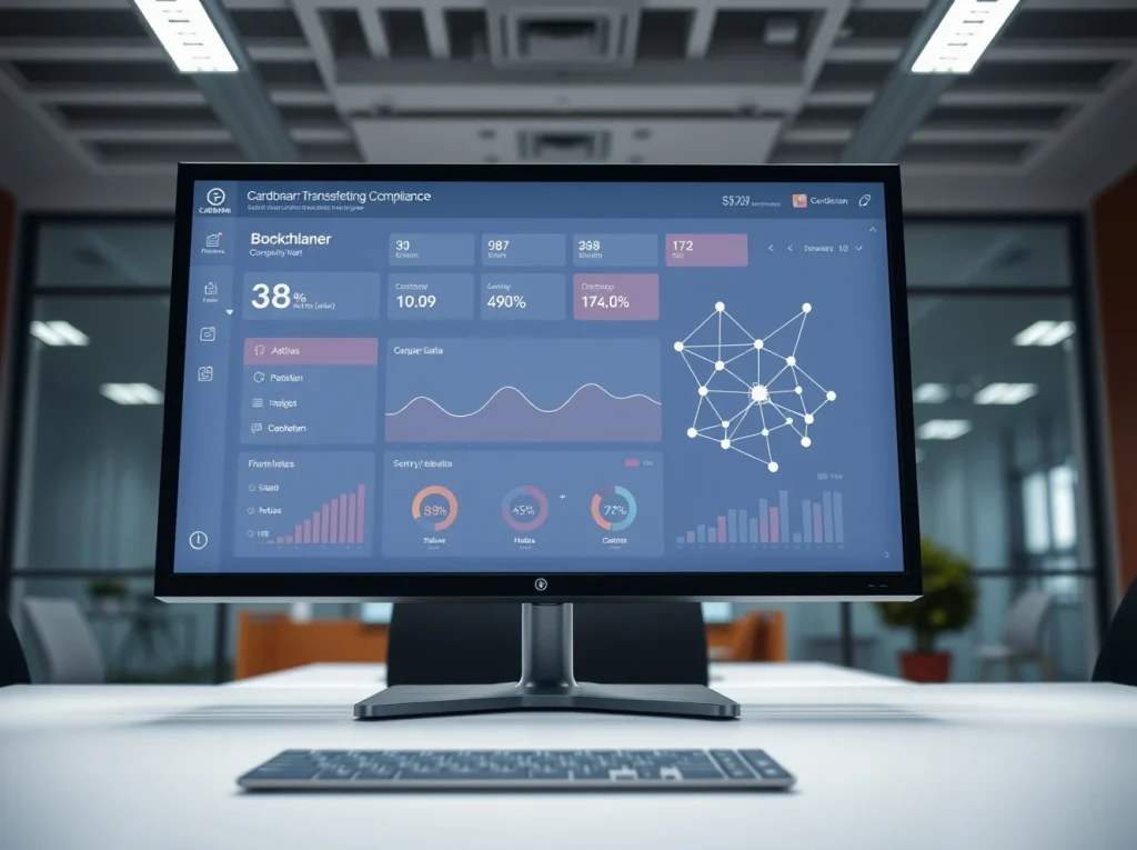 Scorechain compliance dashboard showing Cardano blockchain transaction monitoring