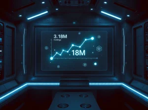 Chainlink Reserve's growing digital treasury holdings visualized on a secure data display.