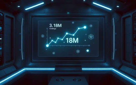Chainlink Reserve's growing digital treasury holdings visualized on a secure data display.