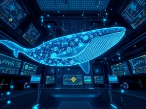 Chainlink whale activity showing massive LINK token accumulation by large investors from Binance exchange.