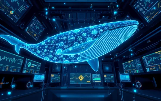 Chainlink whale activity showing massive LINK token accumulation by large investors from Binance exchange.