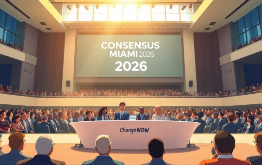 ChangeNOW panelists at Consensus Miami 2026 discussing crypto innovation on stage