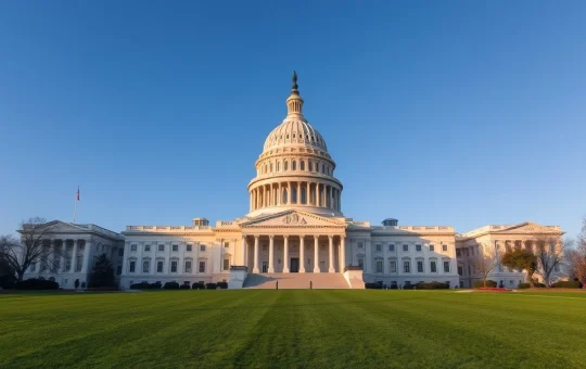US Capitol building under clear blue sky, setting for Clarity Act markup vote