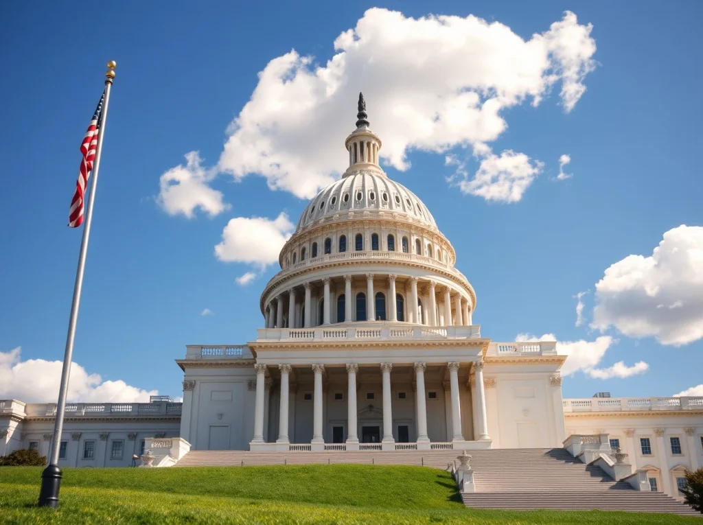 US Capitol Building on a sunny day, representing the Clarity Act legislative process.