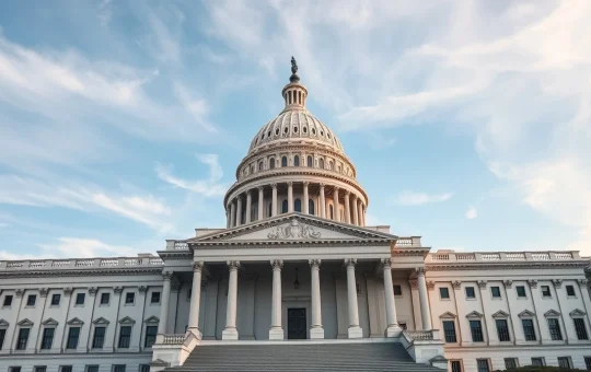 U.S. Capitol building on a clear day, site of Senate Banking Committee hearing on CLARITY Act