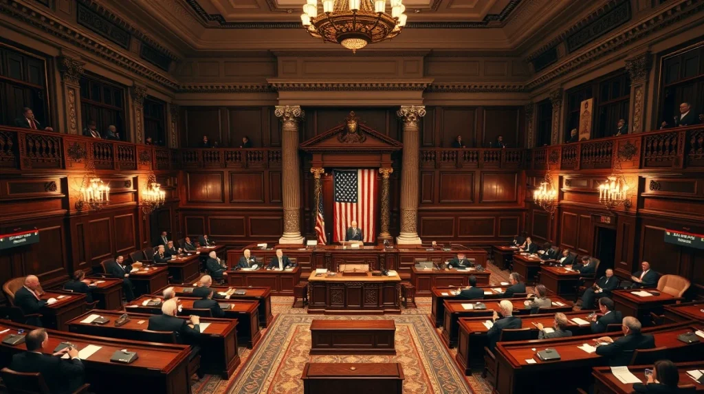 US Senate chamber in session during Clarity Act vote