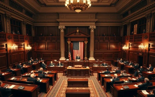 US Senate chamber in session during Clarity Act vote