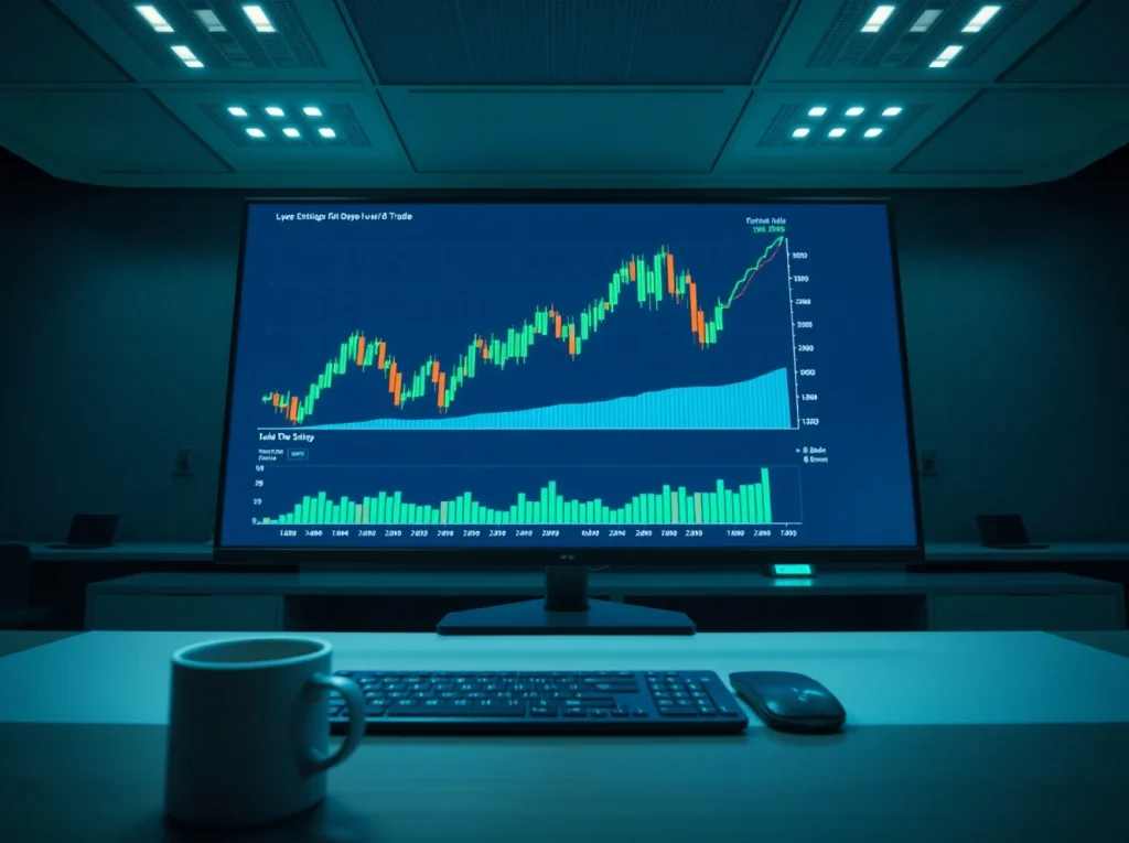 Crypto trading screen showing positive derivatives momentum on exchange platform