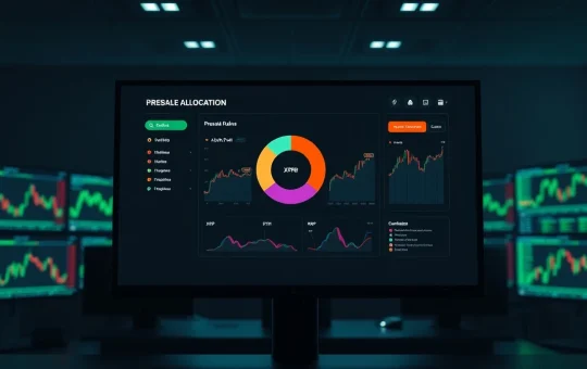 Cryptocurrency presale dashboard showing AlphaPepe leading with capital from ETH, SOL, and XRP funds
