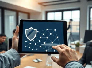 CryptoNewsInsights Foundation's blockchain security audit subsidy program visualized on a developer's tablet.