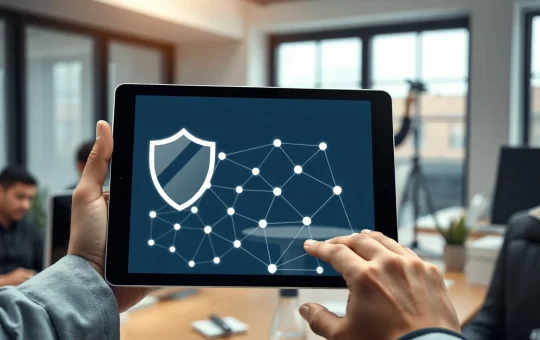 CryptoNewsInsights Foundation's blockchain security audit subsidy program visualized on a developer's tablet.