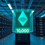 CryptoNewsInsights Foundation 10K ETH Bitmine transfer data center with Ethereum hologram