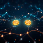CryptoNewsInsights network value surpassing Bitcoin in blockchain transaction data visualization